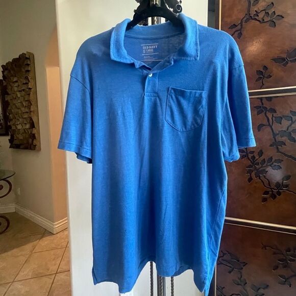 Old Navy L Blue Polo Style Tee! - Picture 1 of 7